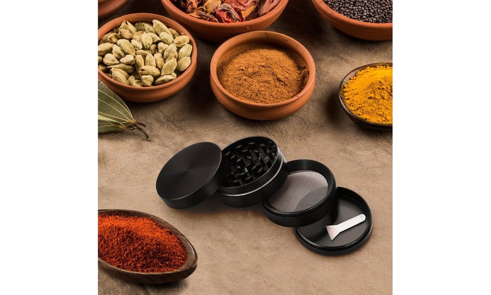 4-Layer Herb Grinders w/ Bonus Container (Small, Medium, Large)
