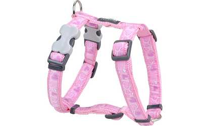 Red Dingo DH-BZ-PK-LG Dog Harness Design Breezy Love Pink, Large