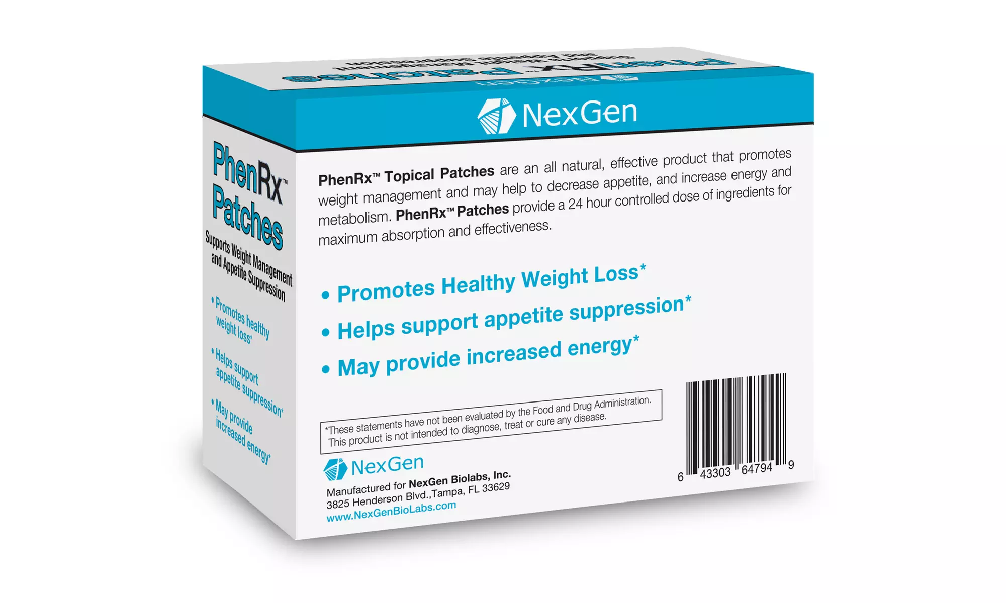 PhenRx Weight Loss and Diet Patches - Second Medium