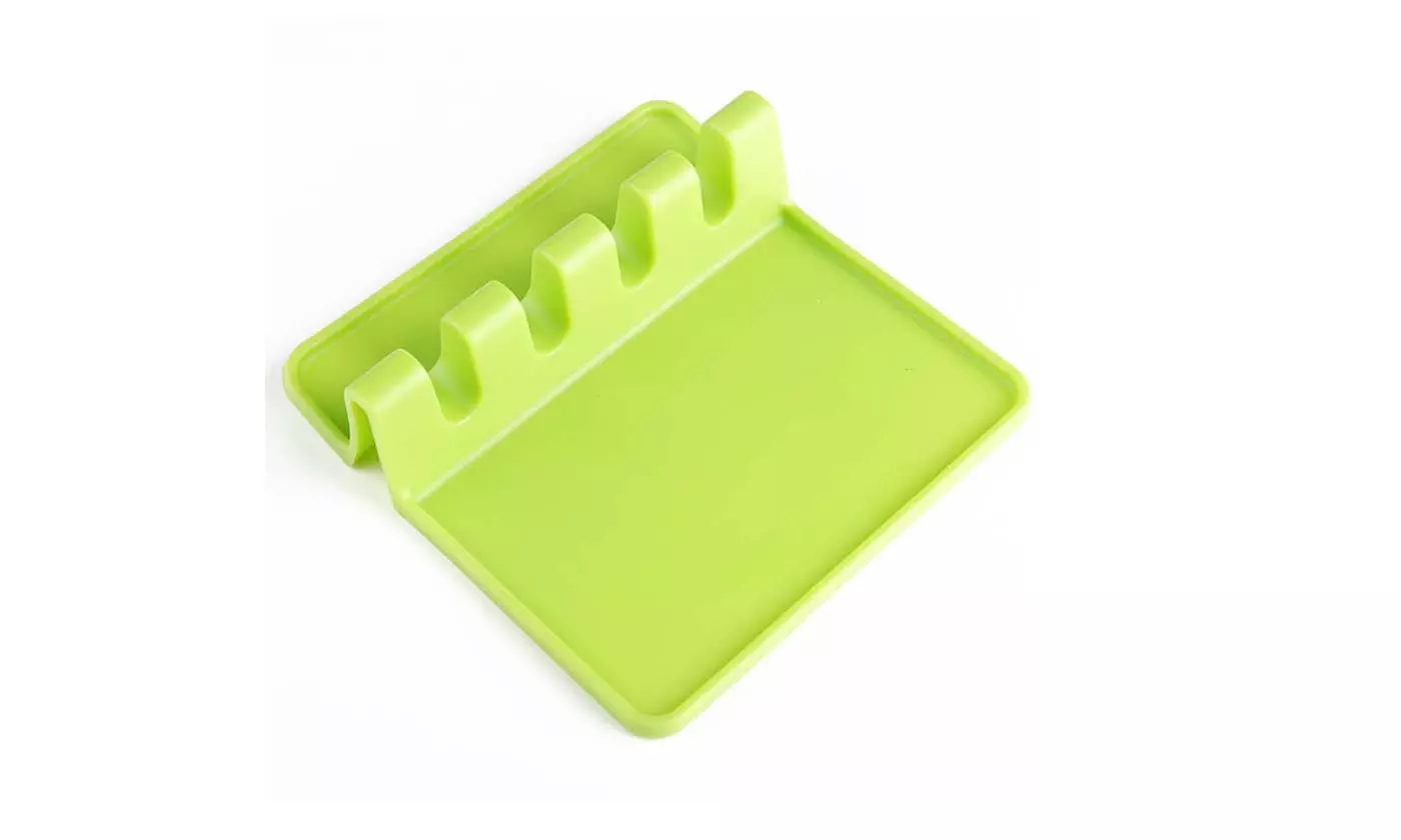 Silicone Spoon Rest with Drip Pad-Comes In 4 Colors