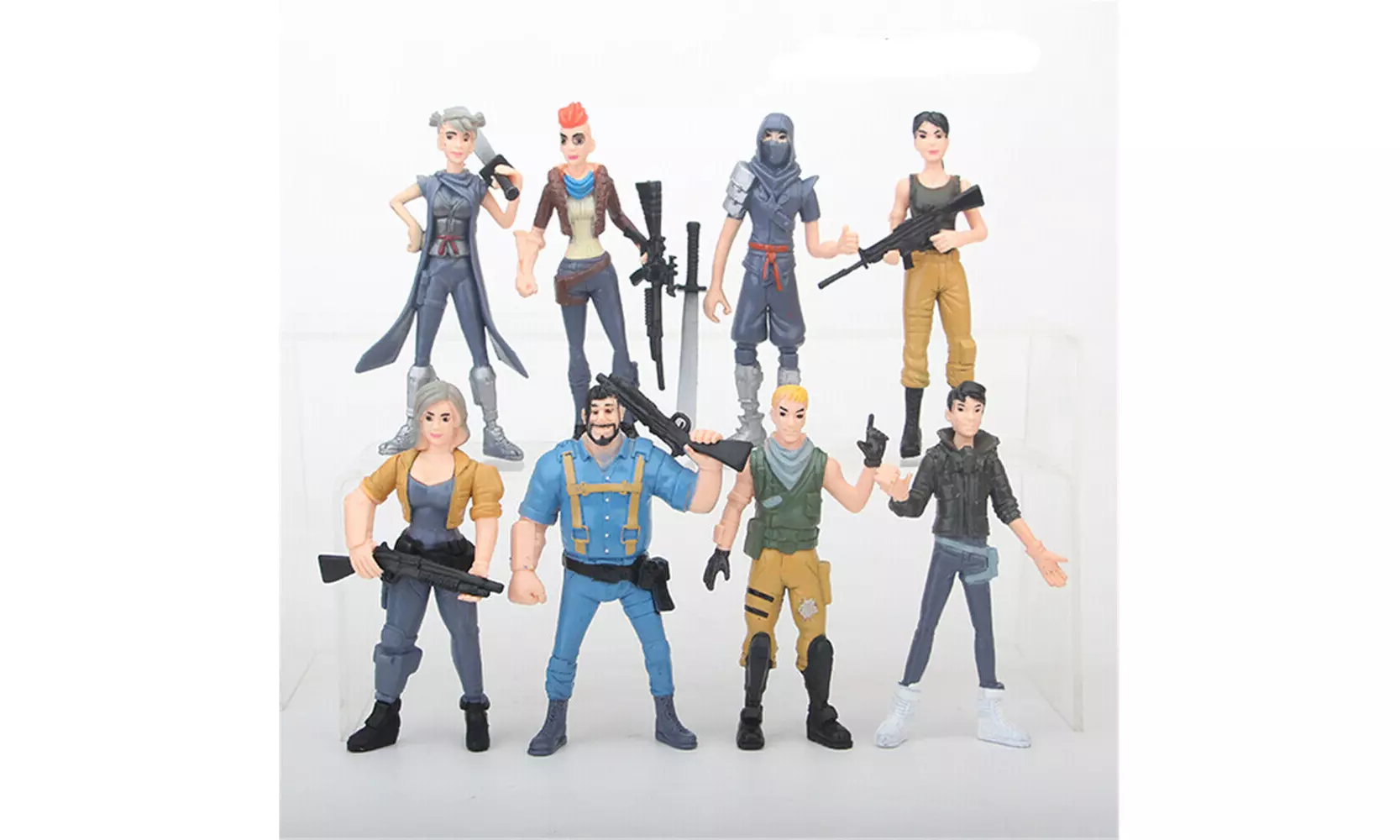 Fortnite Save The World Battle 8 PCS Action Figure Kids Doll Cake Topper Toys US - Primary Image