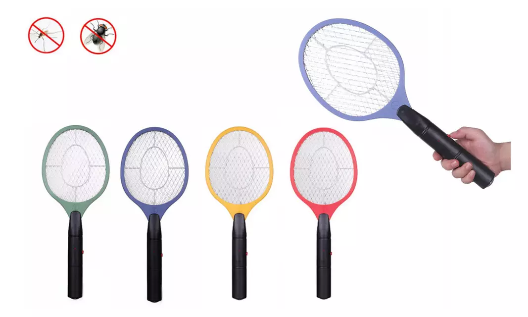 Electric Fly Insect Racket Zapper Killer Swatter Bug Mosquito Wasp - Primary Image