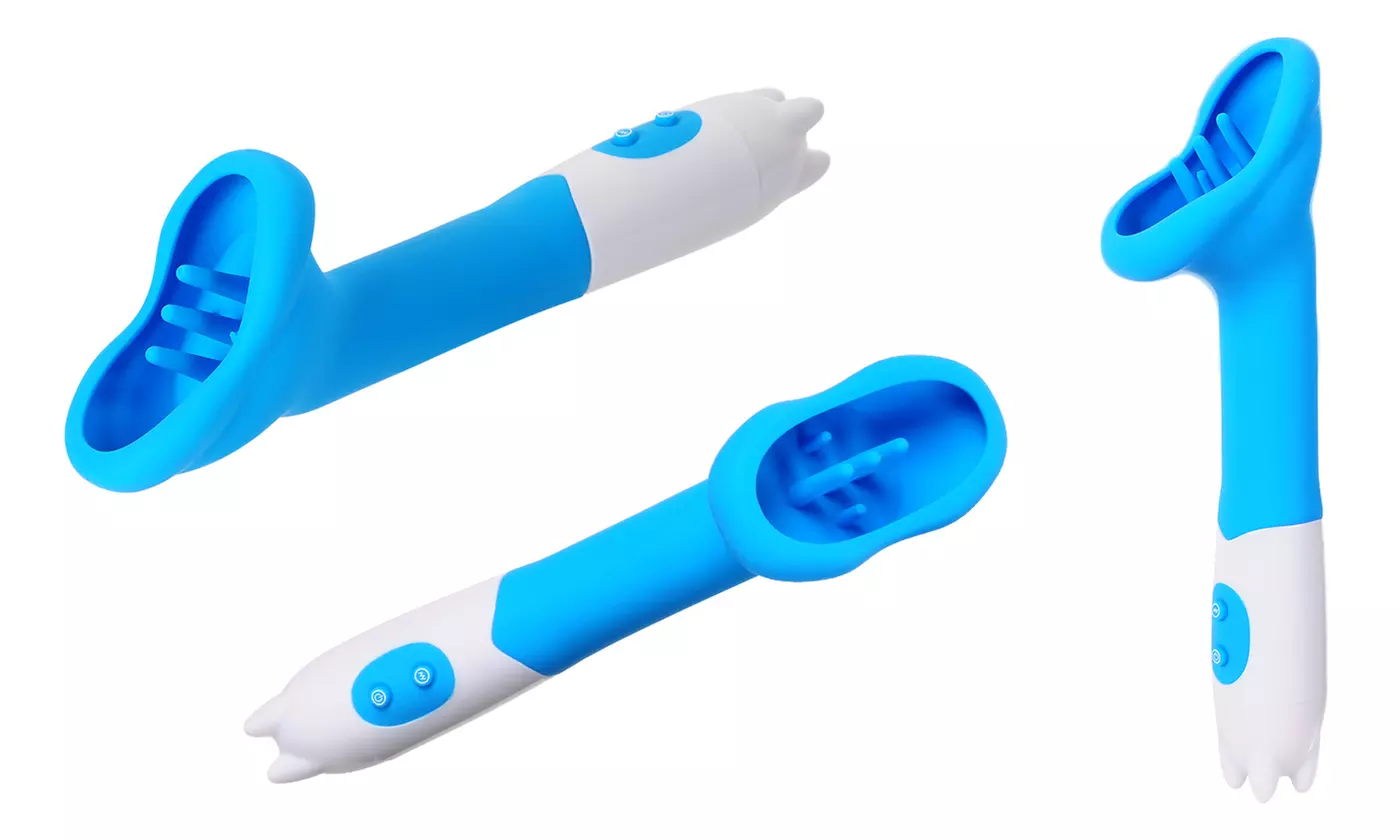 Oral Licking 12 Speed Clitoral Suction Vibrator Dildo Stick Wand Massager - Second Medium