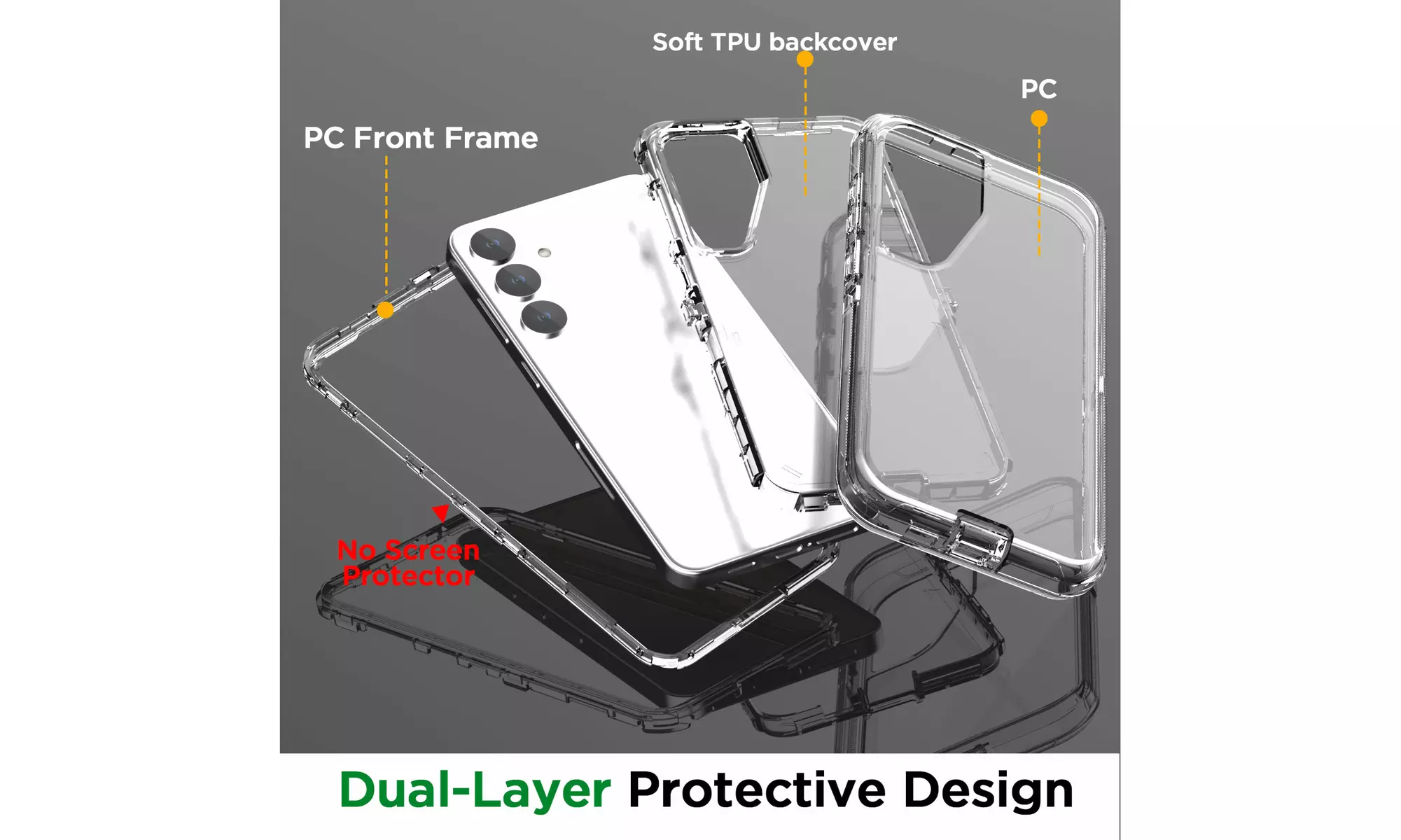 For Samsung Galaxy S24 Ultra/S24 Plus Shockproof Protective 3 Layer Hard Case
