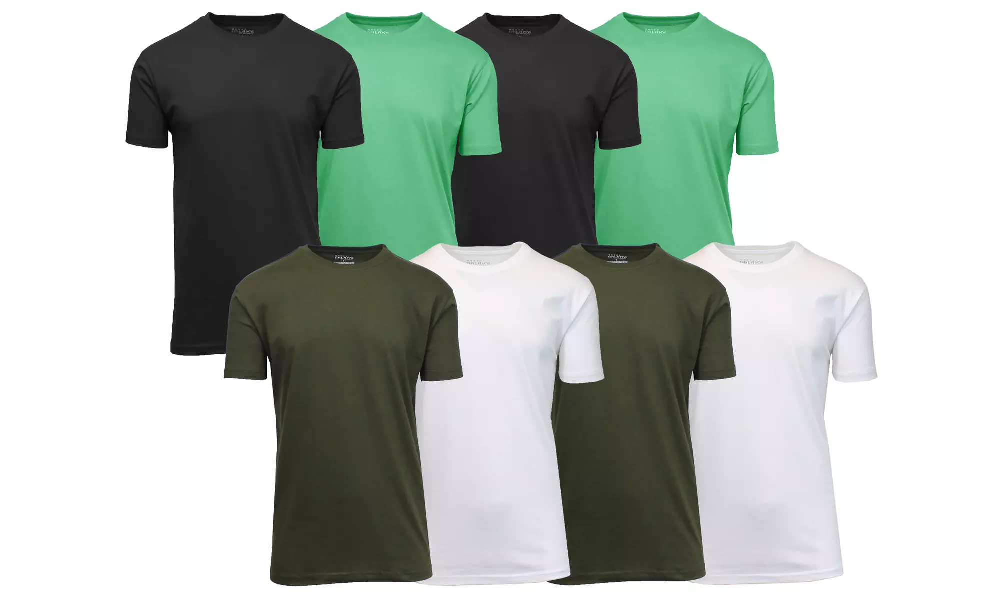 Men's Short Sleeve Crew Neck or V-Neck Classic Fitted Tees (Sizes, S-5XL)