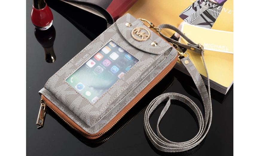 Image 19: Michael Kors Leather Crossbody