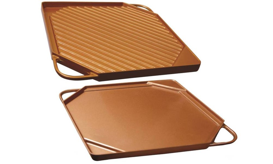 Up To 55 Off On Dual Copper Griddle Groupon Goods 7258