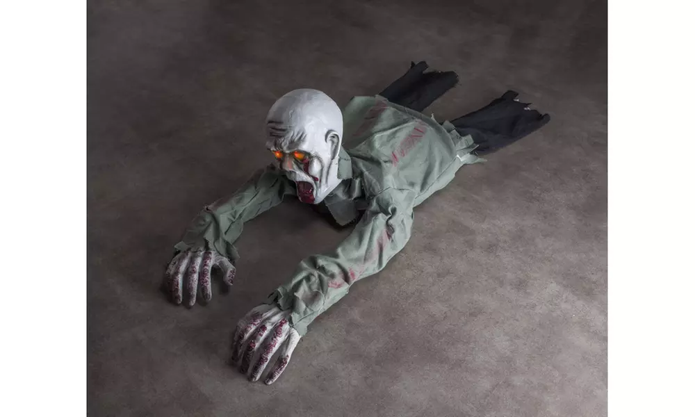 Crawling Zombie or Child Halloween Decoration with Motion Sensor - Second Medium