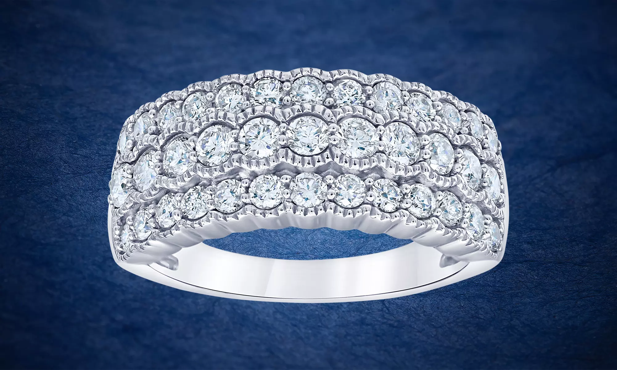 1 1/4 Cttw Lab Grown Diamond Ring in Sterling Silver by Brilliant Diamond - Primary Image