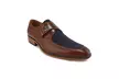 Gino Vitale Moc Toe Monk Strap Two-Tone Loafer - Second Medium
