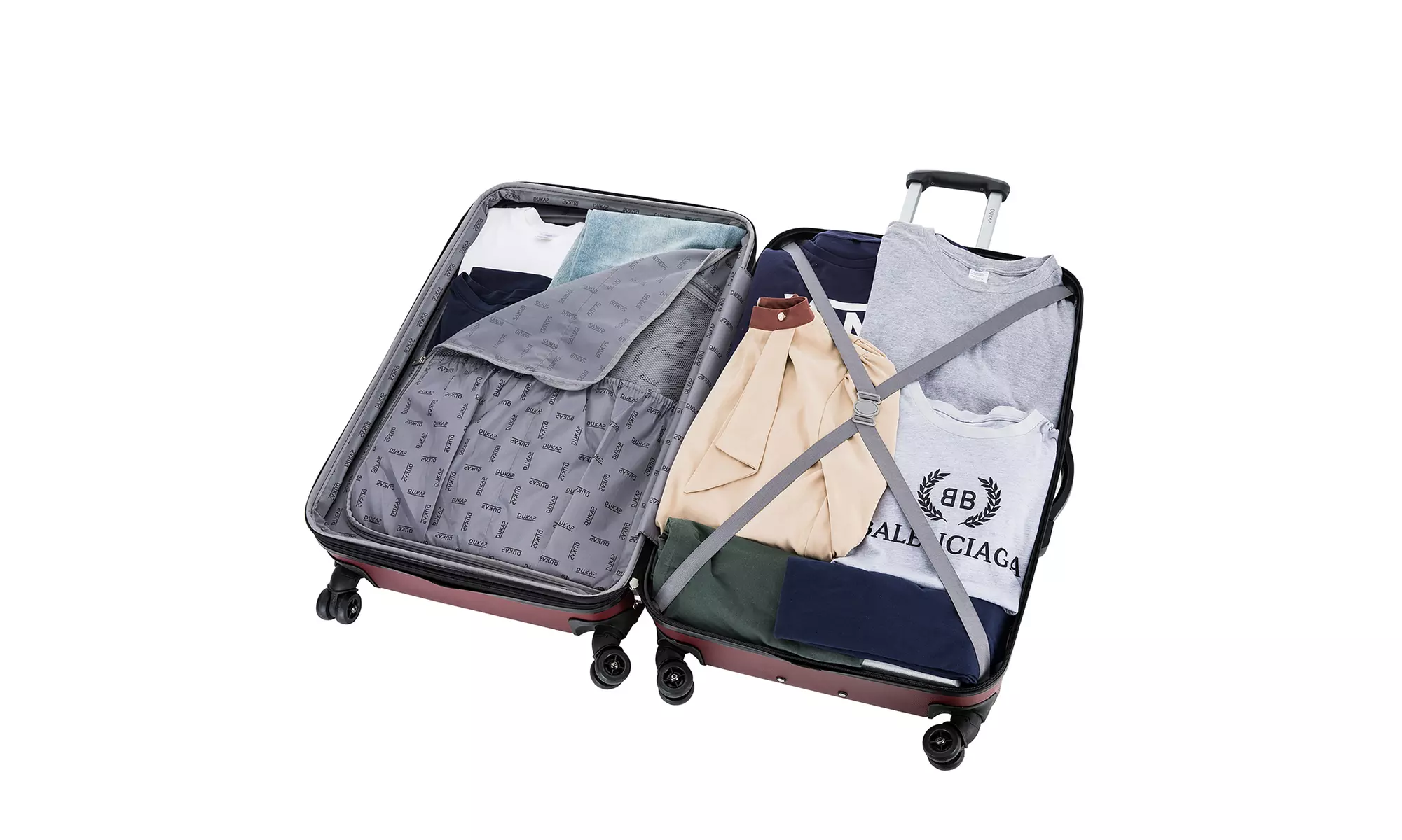 Three-Piece DUKAP Intely Smart Hardside Luggage Set 20"/28"/32"