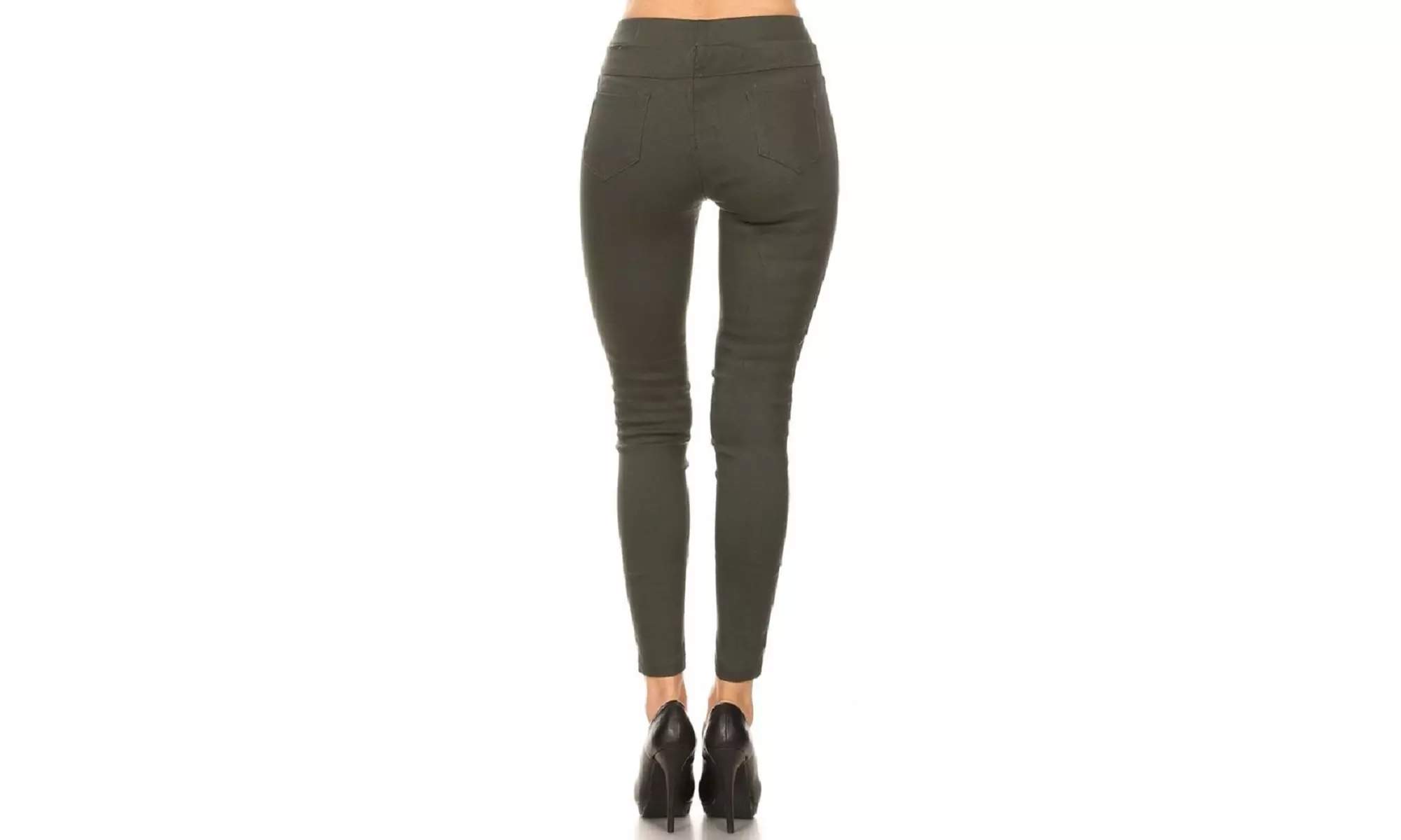 Women's High Waist Pull-On Stretchy Skinny Jeggings (3-Pack) With Plus Size