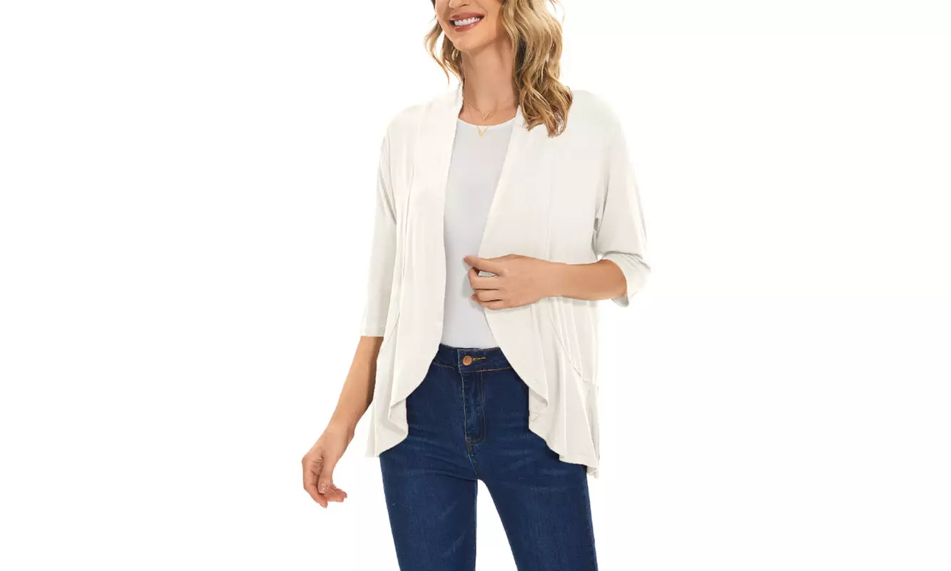 Women's Open Cardigan Casual Long Sleeve Sweaters Duster