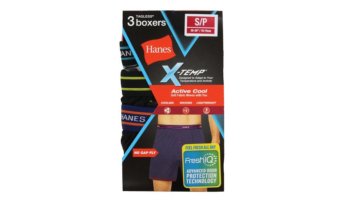 hanes x temp active cool boxers