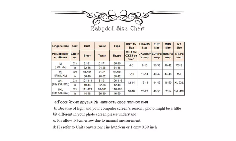 Women Deep V-neck Plus Size Babydoll Lingerie Transparent Sleepwear - Second Medium