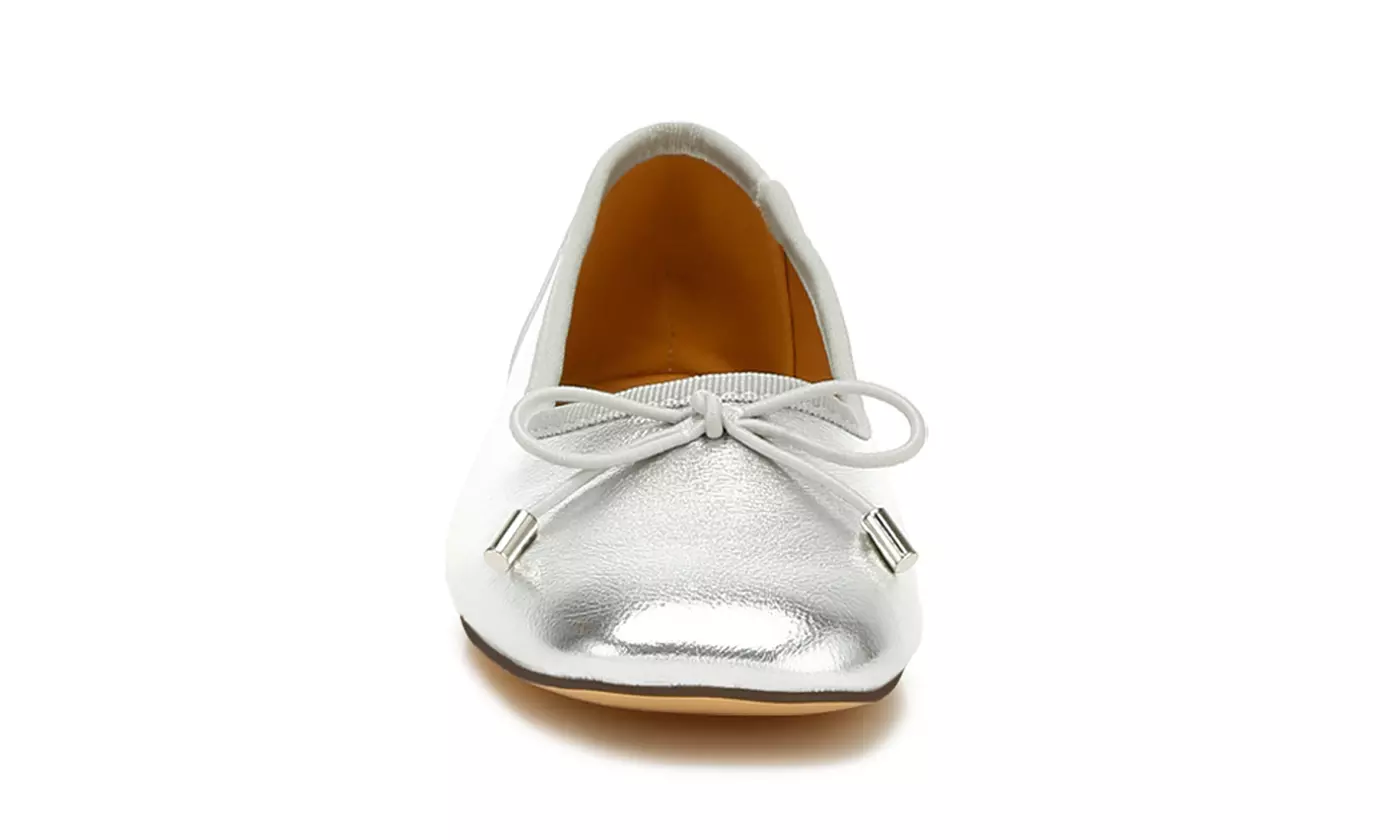 Rag &Co Primrose Metallic Ballerina Flats