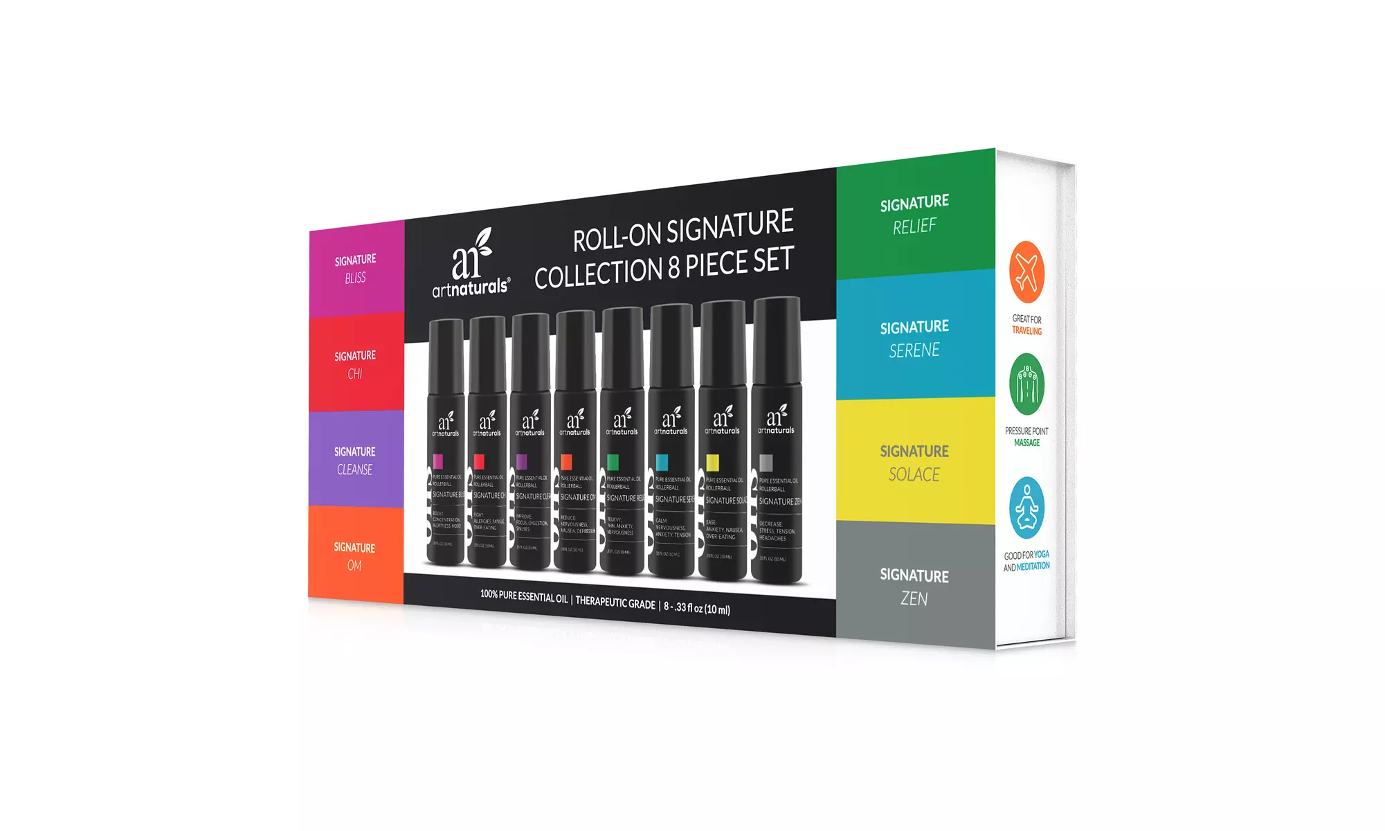 Artnaturals Essential Oils Rollerball Blend Signature Collection ( 8 x 10 ML) - Primary Image
