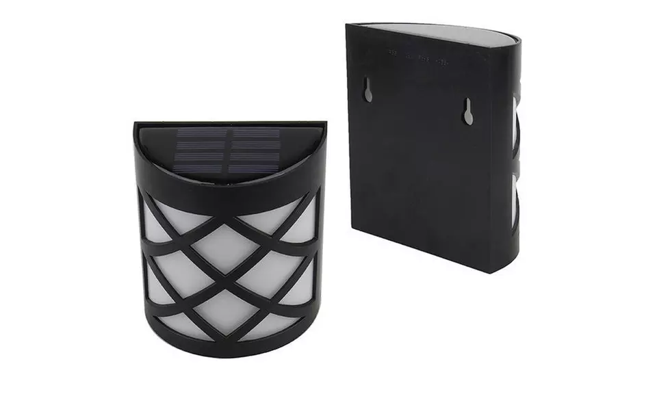 Spotlight Solar Wall Light In Lattice Design