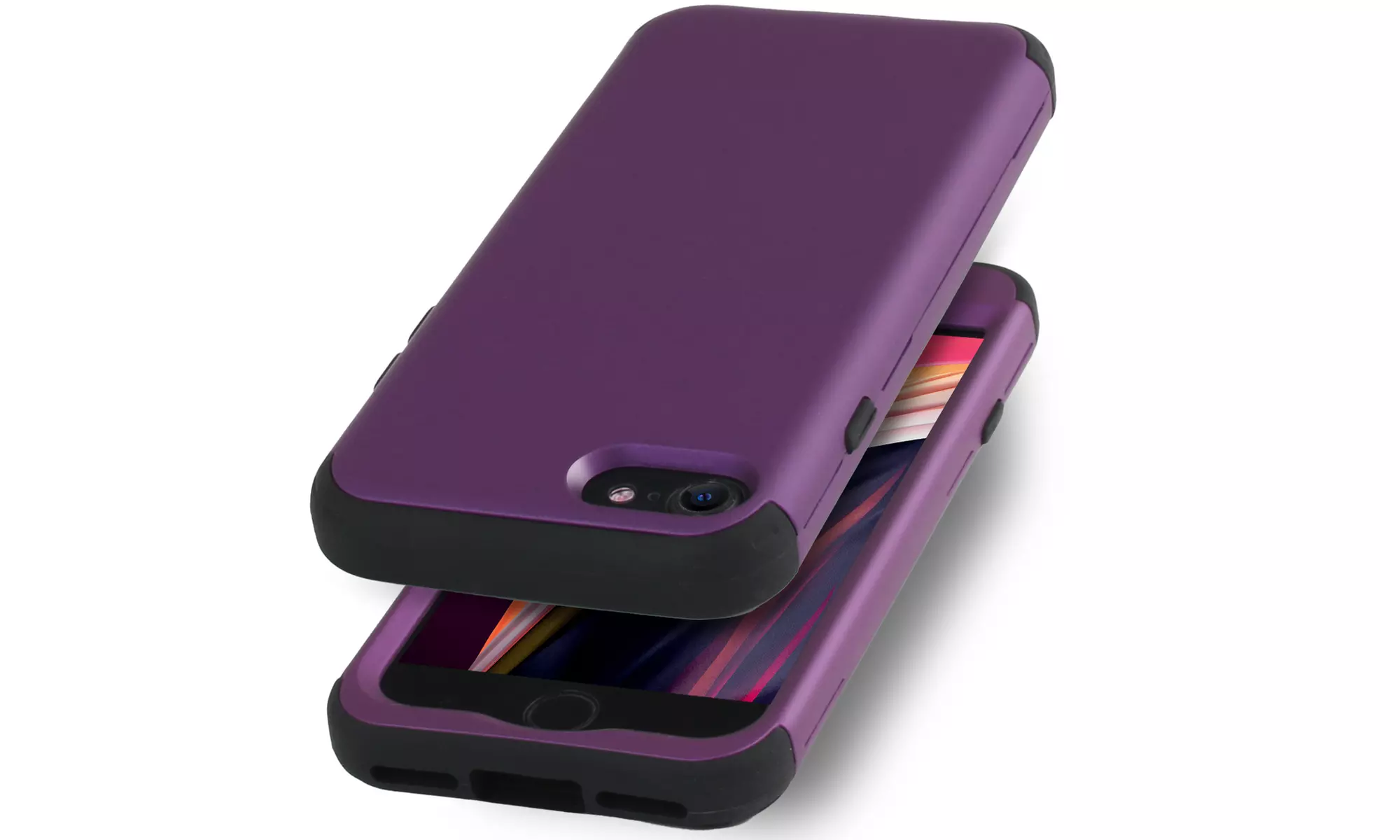 3 In 1 Dust-proof Shockproof Shatter-resistant Case For iPhone SE(2020)/ 7/ 8