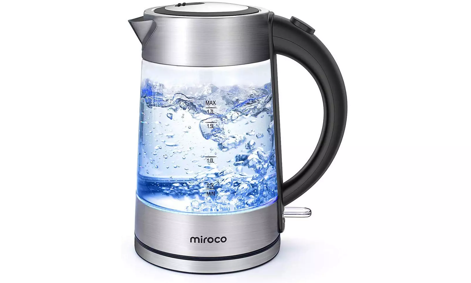 Miroco 1.7L Cordless Glass Kettle Electric Tea Kettle BPA-Free - Primary Image