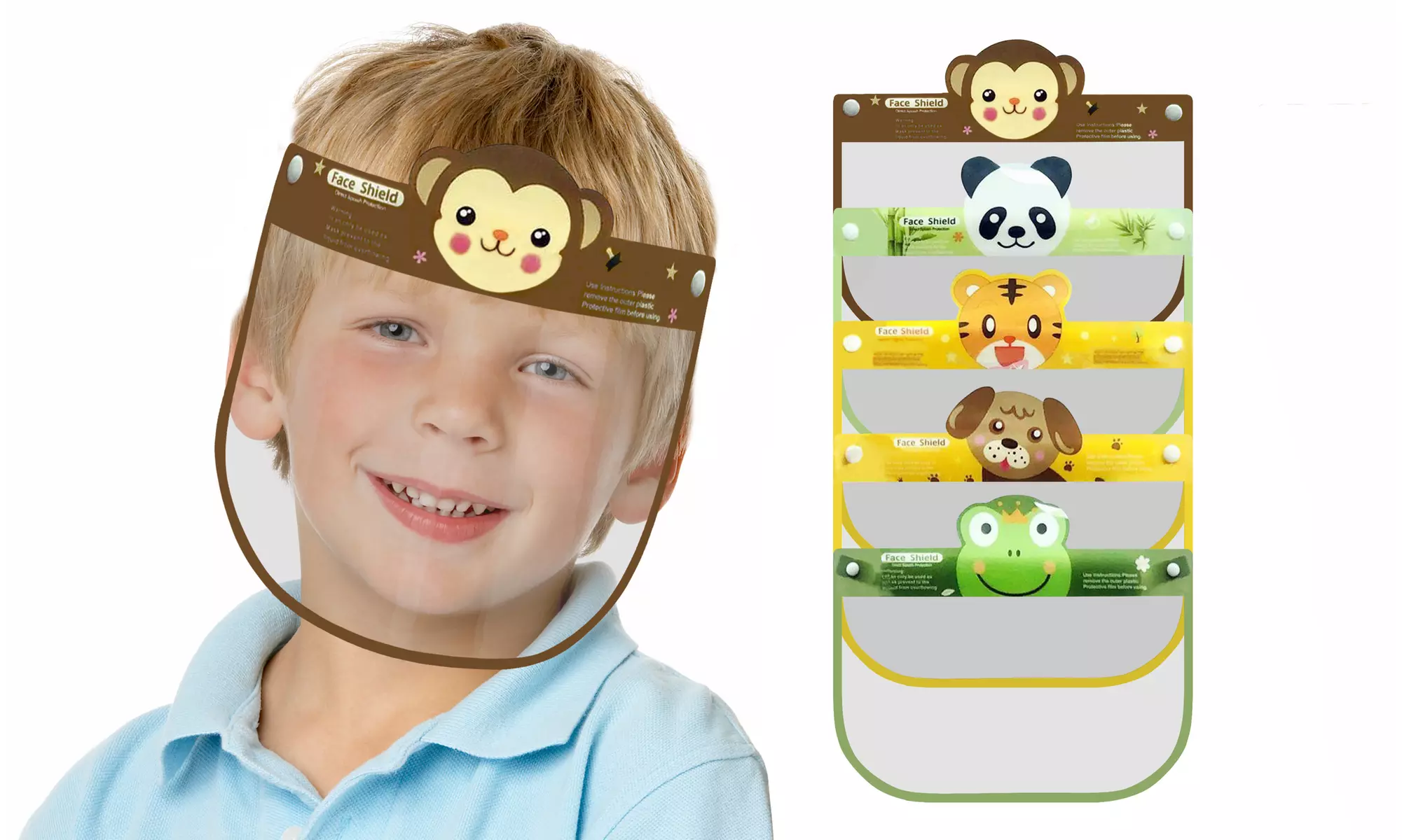 5-Pack Kids' Face Shield - Image 3
