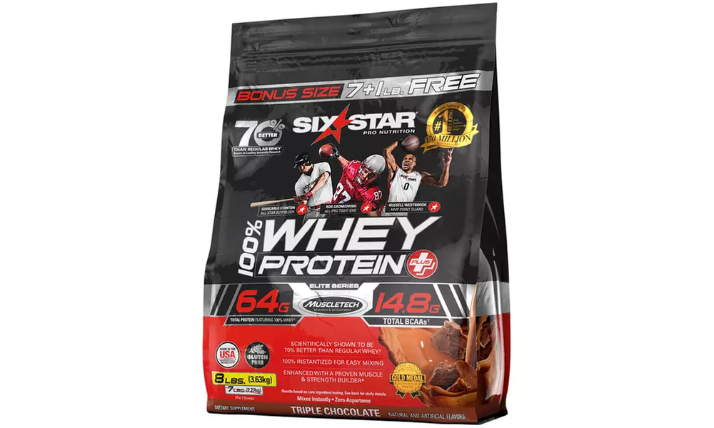Six Star Whey Protein (8lb.) and Joint Muscle Recovery (60-Count) - Primary Image