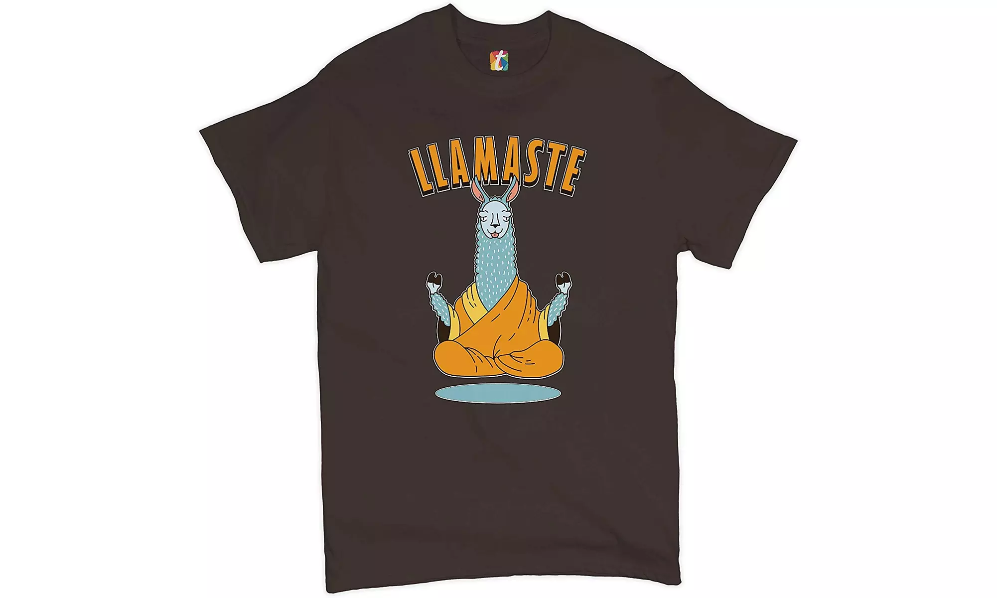 Llamaste Shirt Funny Llama Tshirt Yoga Top - No Drama Llama Shirt Men's Namaste - Primary Image