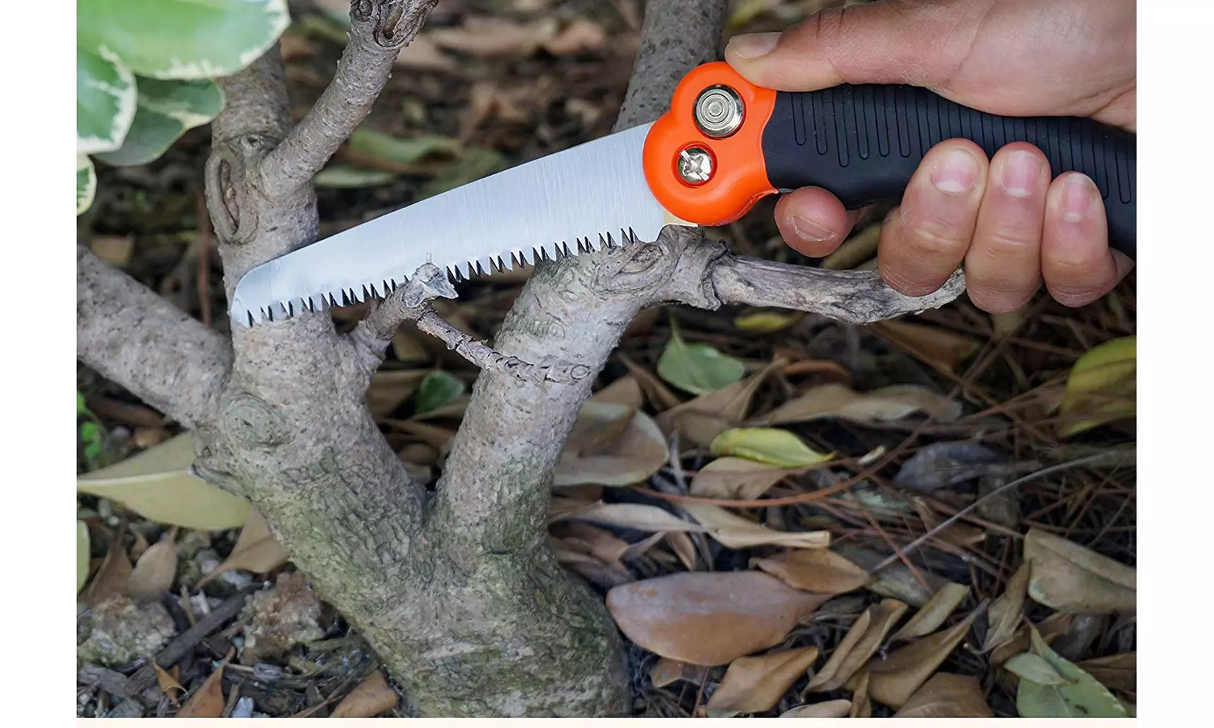 10-1/2" Mini Camping Saw with Safety Release Button - Primary Image
