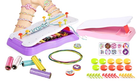 Laromni Friendship Bracelet Making Kit For Girls DIY Arts And Crafts Pink