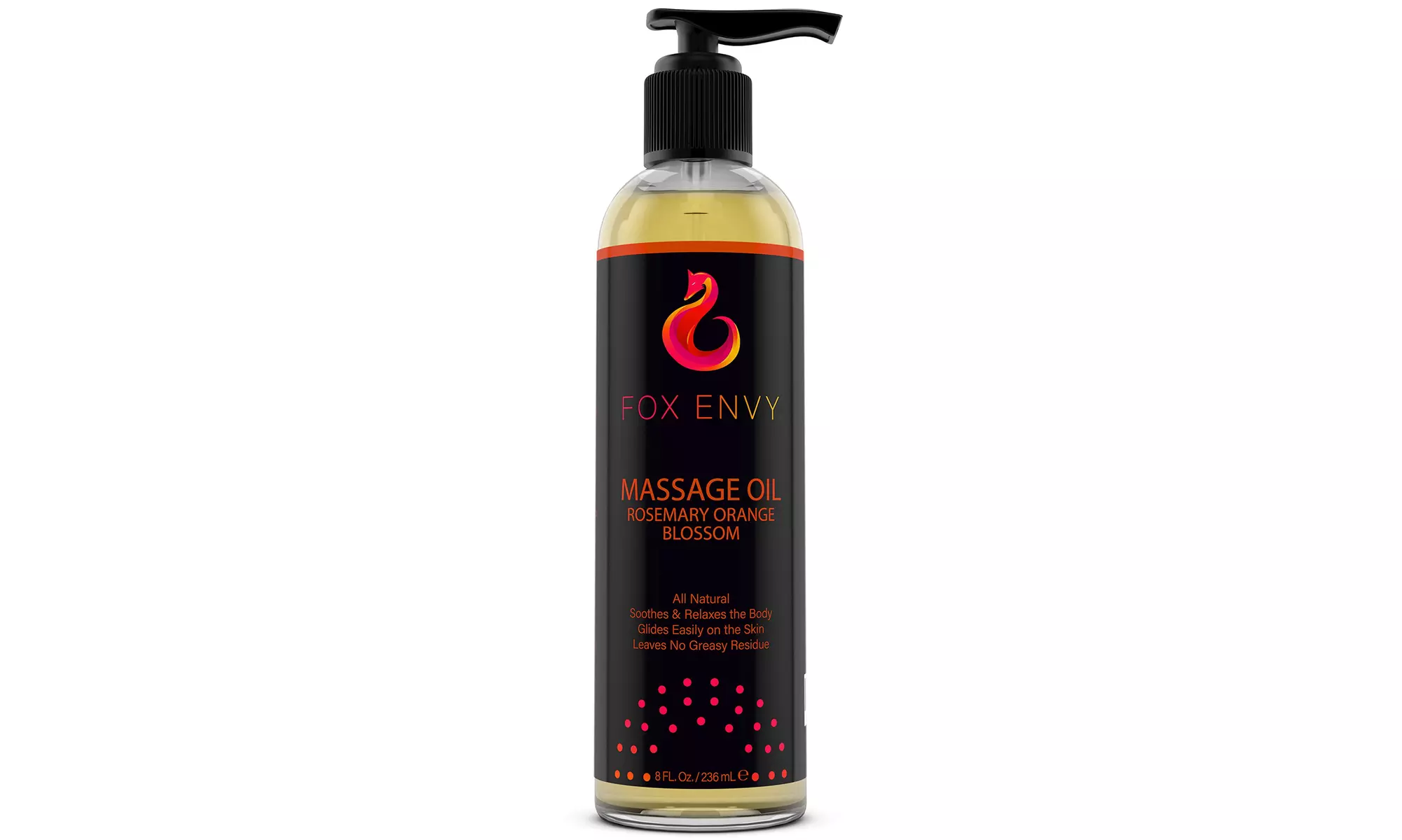 Fox Envy Massage Oil, Enhances Stimulation for The Body & Muscles, 8oz - Primary Image