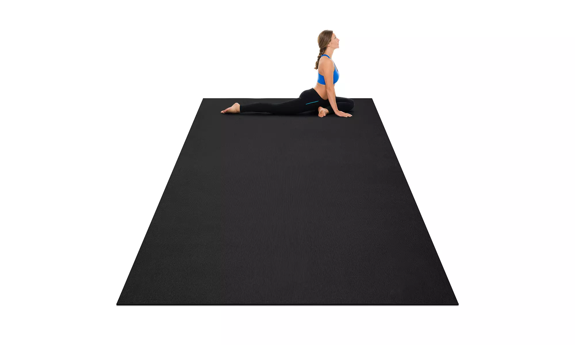 Large Yoga Mat 6' x 4' x 8 mm Thick Workout Mats for Home Gym Flooring
