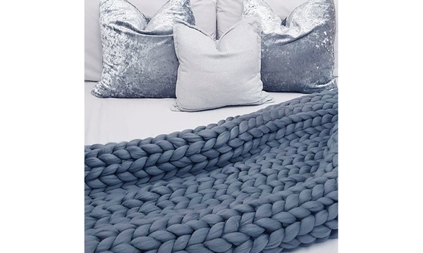 Groupon chunky outlet knit blanket