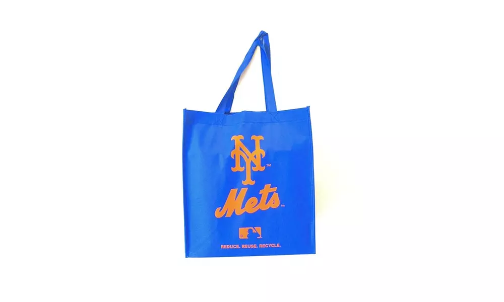 MLB Team Logo Reusable Shopper Grocery Tote Bag - Second Medium