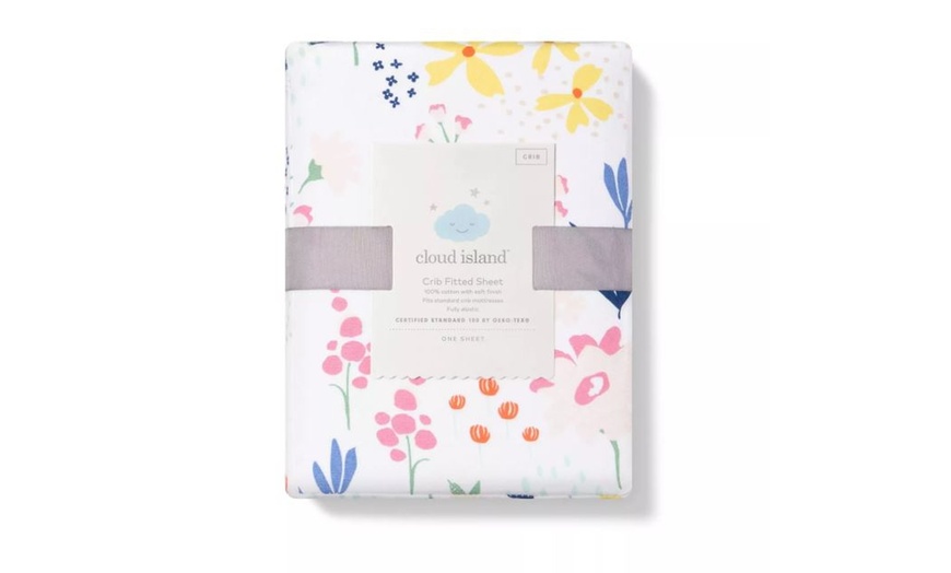 Cloud island 2024 fitted crib sheet