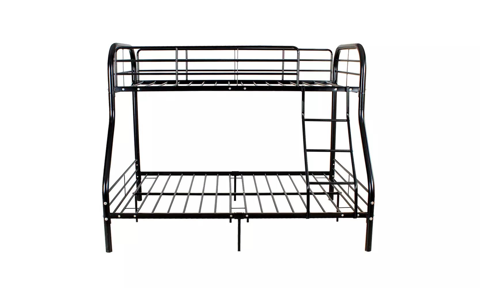 Metal Bunk Beds  Ladder Kids Adult Dorm Bedroom Furniture,Black - Primary Image