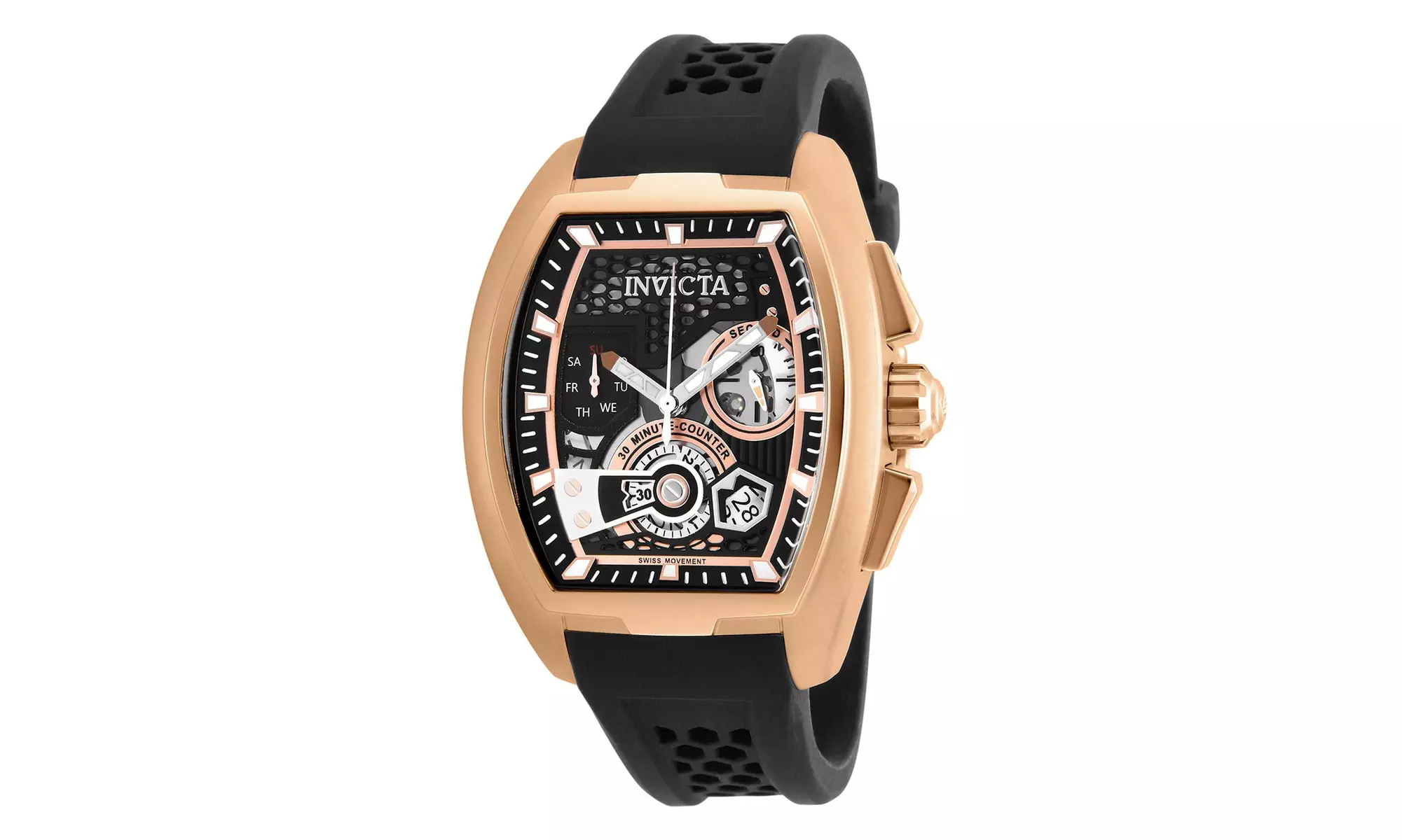 Invicta Men's 26400 S1 Rally Quartz Multifunction Black, Rose Gold Dial Watch - Primary Image