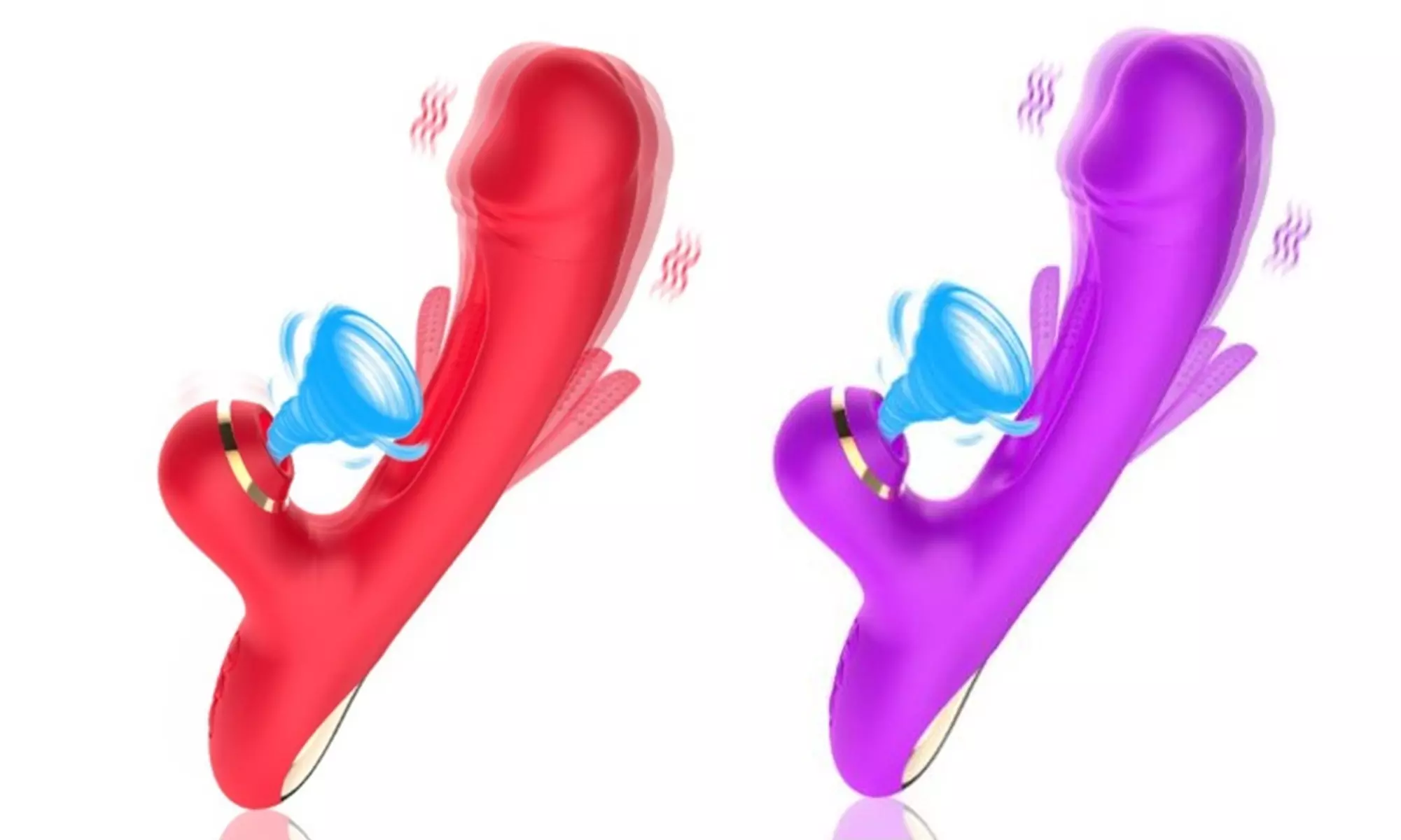7 Speeds Tapping  Clitoral Sucking Rabbit Vibrator G Spot Flapping Dildo Sex Toy
