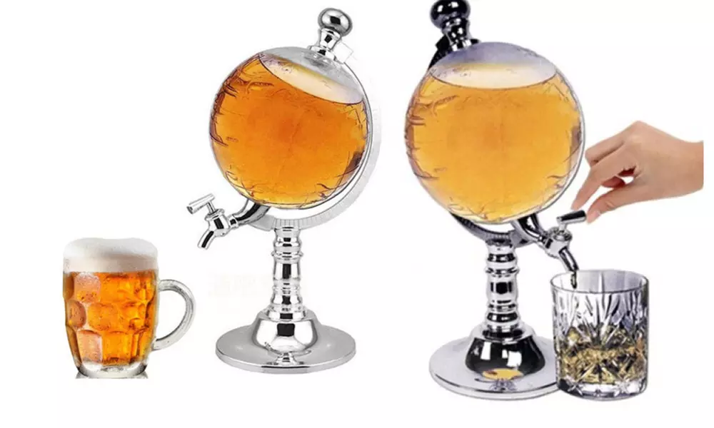 Globe Whisky Decanter And Drinks Dispenser With Tap - Primary Image