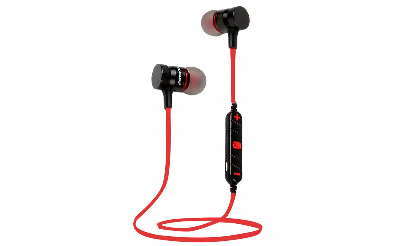 Kocaso Wireless Bluetooth Stereo Sport Earbuds In-Ear Earphones w/ Mic