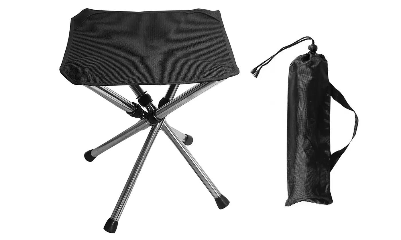 LakeForest Folding Camping Stool Small Retractable Camping Chair Portable Seat