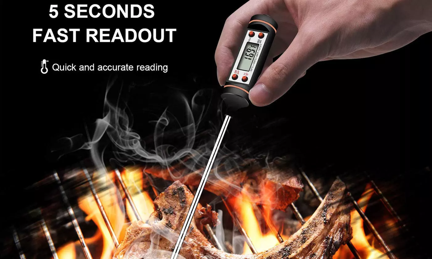 Digital Meat Thermometer Kitchen Food BBQ Grill Smoker Thermometer