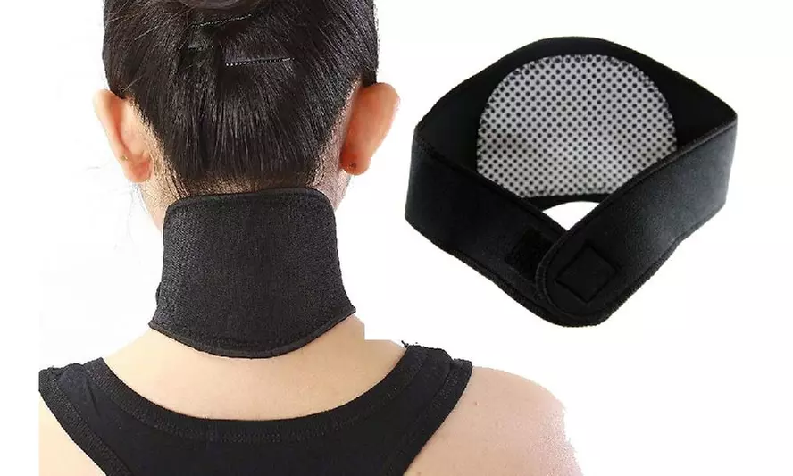 Magnetic Therapy Neck Brace Tourmaline Belt Support Pain Relief Self Heating - Primary Image