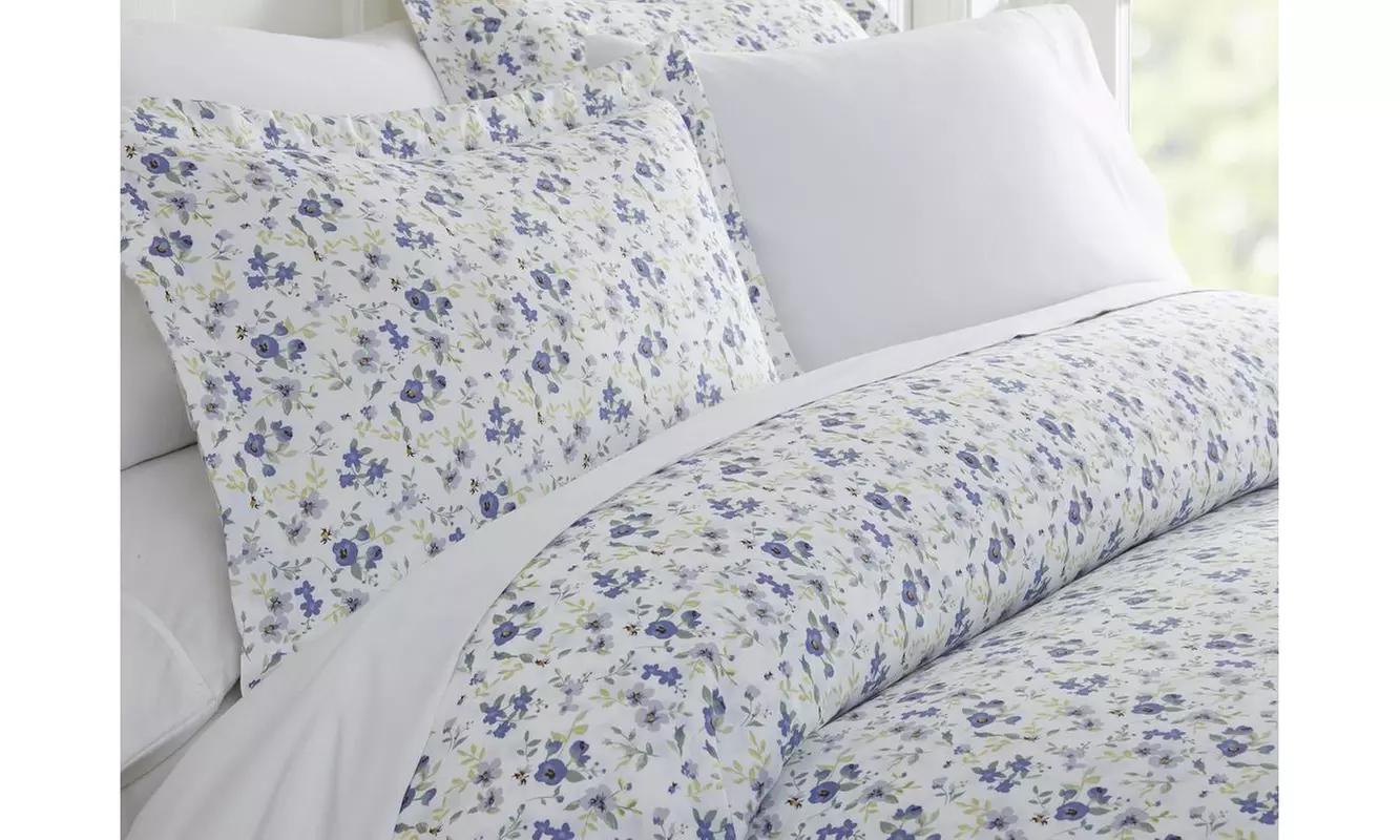 Merit Linens Premium Ultra Soft 3 Piece Patterned Duvet Cover Set