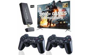 Retro Gaming Console 20,000 Plus Games, 4K HDMI, Wireless Controller Plug & Play