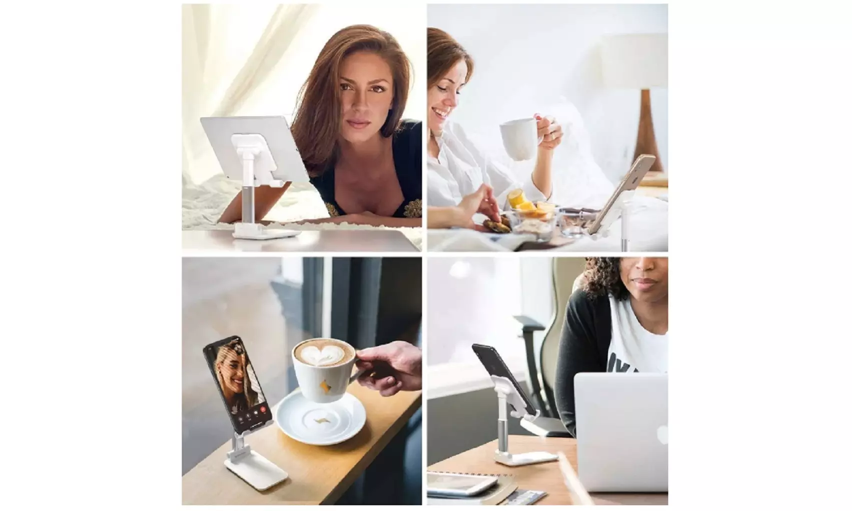 Adjustable Cell Phone Tablet Stand Desktop Holder Mount Mobile Phone iPad iPhone