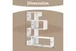 One or Two Pieces of Costway S-Shaped Stepped Bookshelf - Second Medium