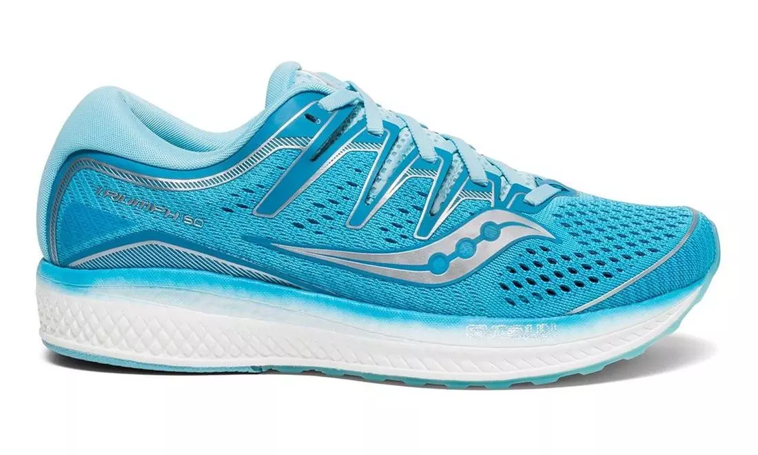 Saucony Womens Triumph ISO 5 Running Shoe - Blue - Size 8.5 - Primary Image