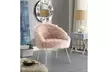 Belle Faux Fur Accent Chair - Multiple colors available - Second Medium