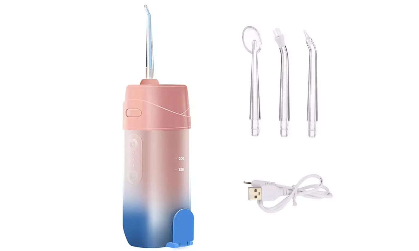 Retractable Portable Water Dental Flosser Cordless Oral Irrigator Teeth Cleaner