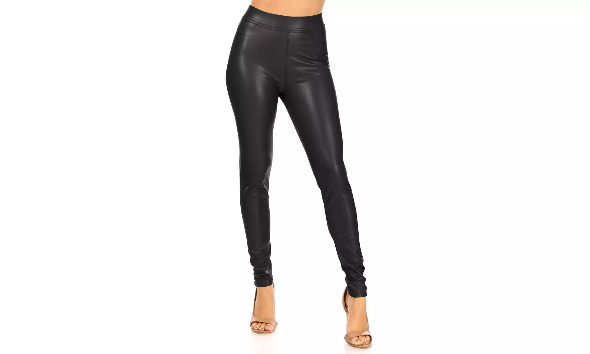 Women's Casual Faux Leather Legging Pants